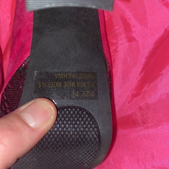 Sexy Pink Glitter Qupid Pumps heels size 7.5 like new - Picture 6 of 6